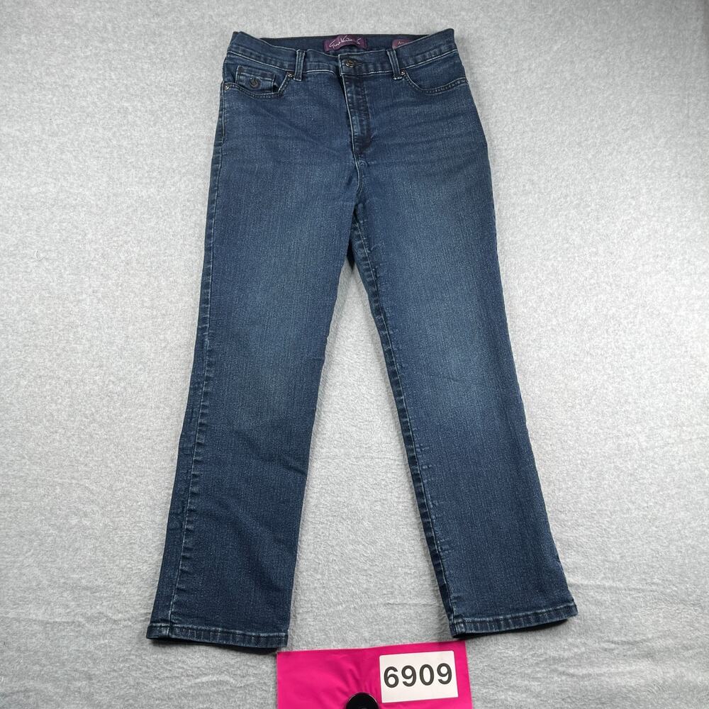 Gloria Vanderbilt Denim Jeans Womens Size 14P Dark Wash Stretch Amanda Petite